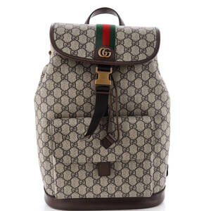 Gucci Ophidia Buckle Backpack Gg Coated #223855G22B